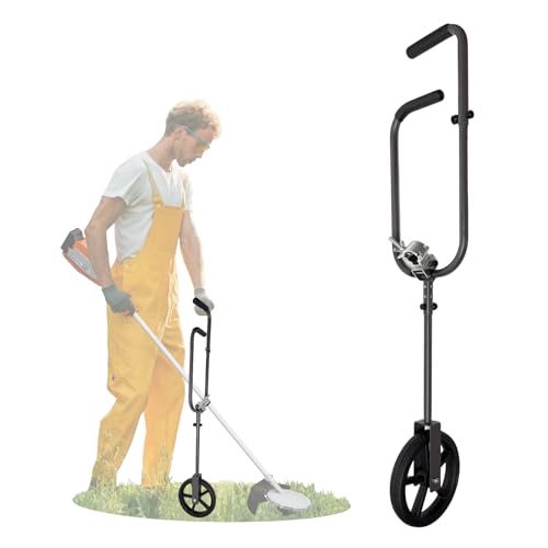STARTINGTOOL Weed Eater Handle 2IN1 Arm Back Saver String Trimmer Weeding Handle Extension with Wheels Universal Weedeater Grip Tool for Lawn Care Edge Weeder Trimming Attachments
