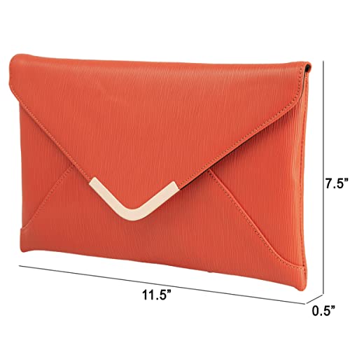 Image of JNB Faux Leather Envelope Clutch Purse