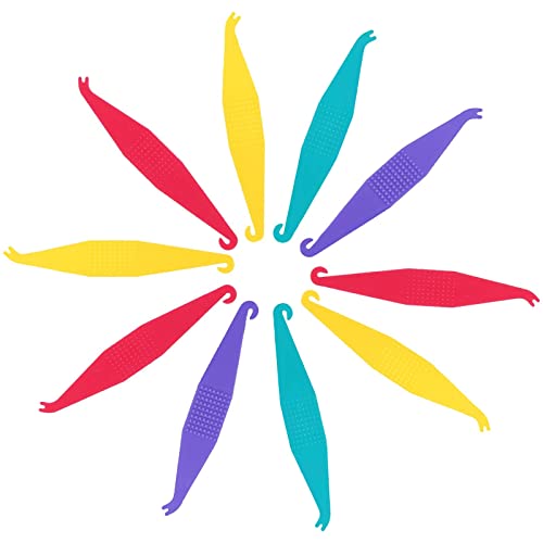 Clyhon 10 Outils de Placement/Retrait de Matériel Orthodontique Crochet de Corde Elastique Crochet Elastique Ajusteur de Bande Elastique Orthodontique Très Approprié pour L'orthodontie