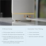 Vitruvi Stone Diffuser, Ceramic Ultrasonic Essential Oil Diffuser for Aromatherapy | Ceramic Diffuser, Diffusers for Home, Oil Diffuser, Housewarming Gift, Original Diffuser | White, 90ml Capacity - Image 5