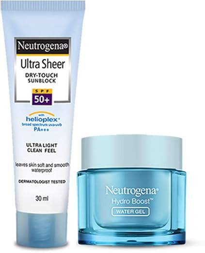 Neutrogena Bestselling Mini pack, Ultrasheer sunscreen 30ml &amp; Hydroboost watergel 15gm