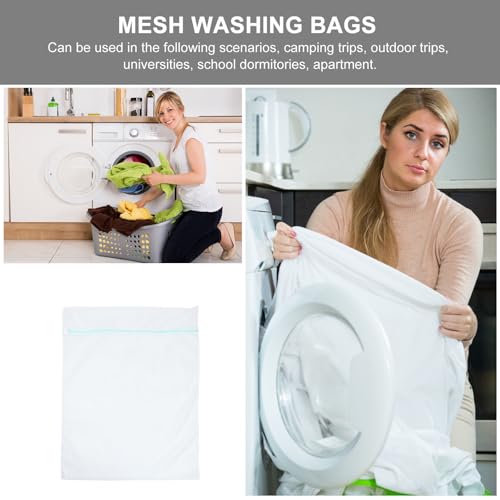 Bolsas de malla para lavandería que evitan roturas en ropa delicada de gran tamaño 6