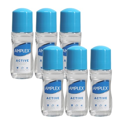 Amplex Deodorant 50ml 6 Pack Natural Scent (Active)