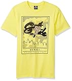 Rundhalsausschnitt. Southpole Herren Short Sleeve Chenille Tee T-Shirt, Lemon Square, Mittel