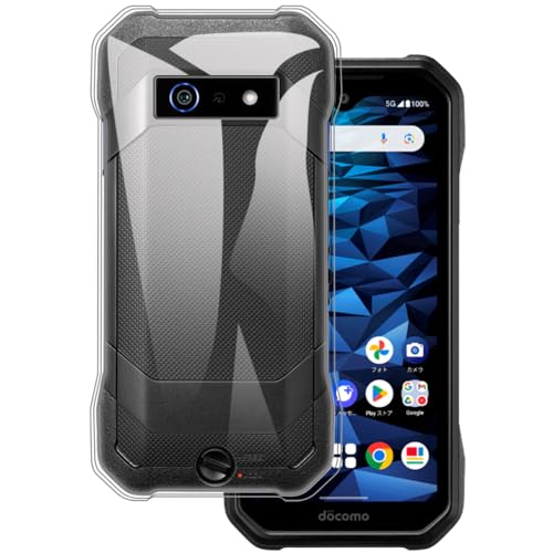 OAGELIM �P�[�X Kyocera DuraForce EX 5G KC-S703 KY-51D �Ƃ̌݊������� Case �ϏՌ�TPU�\�t�g�t���L�V�u���W�F���ی�d�b�J�o�[ �σX�N���b�`���~���^���[���x���̑ϗ��� (�N���A)