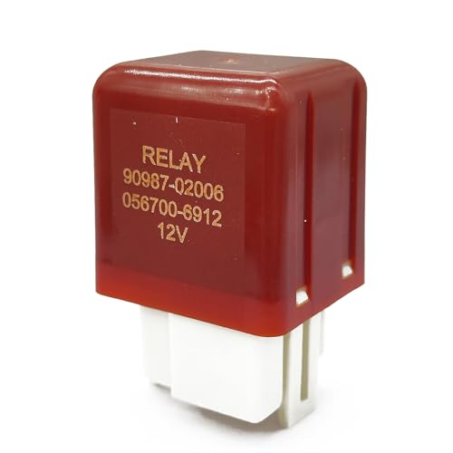 GROBARPART 90987-02006 056700-6912 Daytime Running Lamp Light DRL | Fog Light | Headlight | Coolant Fan Relay Fit for Toyota Avalon Corolla Camry Tacoma Highlander Prius Sienna Tundra 1986-2010