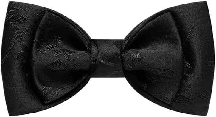 Black Bow Tie The Groom Marry Wedding Groomsman Graduate Perform Necktie
