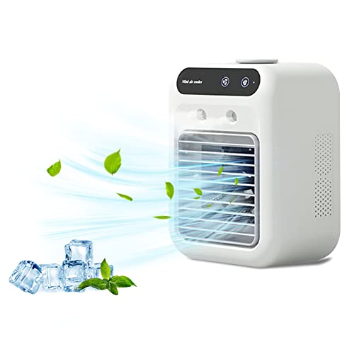 Glacier Breeze Ac, Evaporative Cooler Portable Air Conditioner, 2025 New 4-in-1 Glacier Breeze Portable Ac Unit, Personal Air Conditioner with 3 Speeds, Instant Cooling, for Home, Bedroom (White)