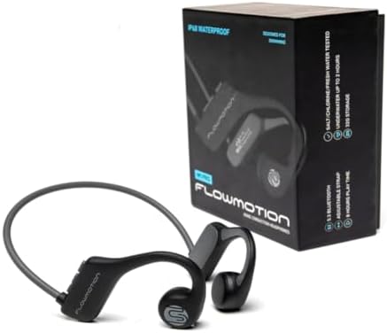 FlowMotion M1 Pro Waterproof Swimming Headphones with Bluetooth for Sports Fitness Running Underwater Bone Conduction Wireless with USB-C Adapter and Adjustable Strap image 4
