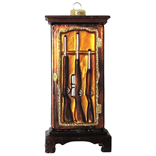 Christmas By Krebs Blown Glass Collectible Tree Ornaments (5.25" Gun Cabinet)