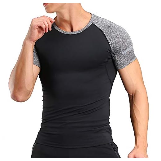 Hombres Bodybuilding Corto Manga Gym Men T Shirts Parte Superior Gimnasio Ropa de Deporte Poliéster y Spandex