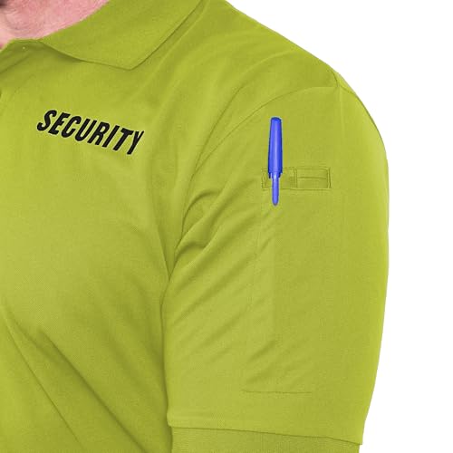 Propper Short Sleeve Security Polo, Lightweight Uniform Shirt, Short Sleeve Shirt for Event Staff, Bike Patrol, Hi-viz Yellow, 3X-Large by Propper - Used condition - US$12.69