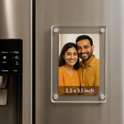 tinydabba Magnetic Acrylic Photo Frame | Double-Sided Polaroid Display Set of 1  by tinydabba
