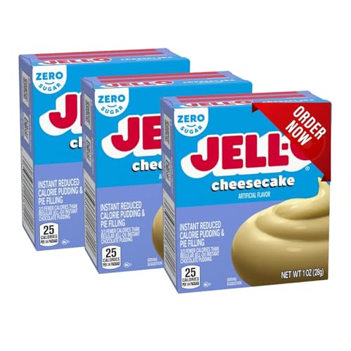 Jello Cheesecake Zero Sugar Instant Pudding and Pie Filling Mix