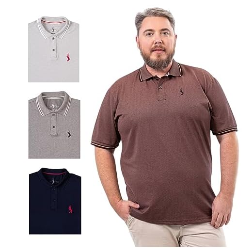 kit 4 Camisa Polo Plus Básica Masculina Piquet Algodão John Pull