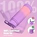 mininoo Kids Water Bottle for School, 16oz Stainless Steel Insulated Water Bottle Kids with Straw Lid for Girls, Boys (Purple/Pink)
