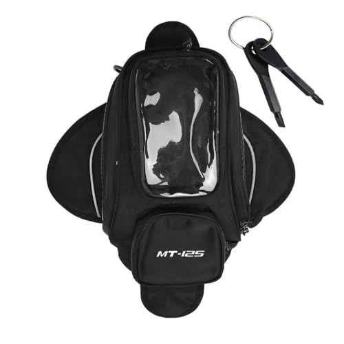 Aimazom Motorrad Tankbeutel Tankrucksack Für Yamaha MT 125 MT-125 MT125 Multifunktionale Motorrad-Tanktasche(with Logo)