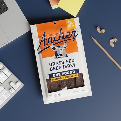 Archer Grass Fed Beef Jerky, Mango Habanero, 9g Protein - 16 oz - image 4