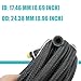 12AN Transmission Cooler Line - 12AN Fuel Line Hose 10FT Braided Push Lock Hose 500 PSI High Pressure For Automotive Fuel Systems Engines