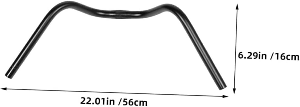BESPORTBLE 2pcs Vintage Bike Handlebar U-shaped Stainless Steel Bar Accessories for Mountain and Road Bicycles Durable Comfortable Grip for Cycling Enthusiasts and Finish