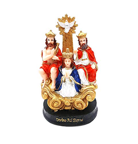 Imagem Escultura Divino Pai Eterno Resina 15 cm Estatua da Santa Trindade