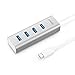 Produktbild Anker USB-C-Hub, 4 Anschlüsse, Aluminium, USB C-Adapter mit 4 USB 3.0 Anschlüssen, für MacBook Pro 2016/2017/2018, ChromeBook, XPS und mehr