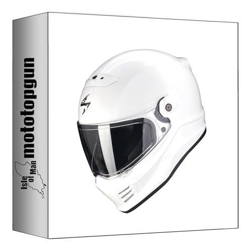 Casque intégral Scorpion Covert FX Solid blanc taille L pour motard