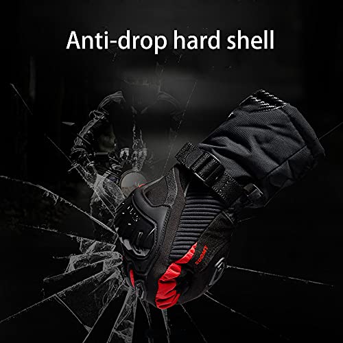 Luvas de motocicleta para homens e mulheres, inverno à prova d'água e resistente a quedas, luvas de
