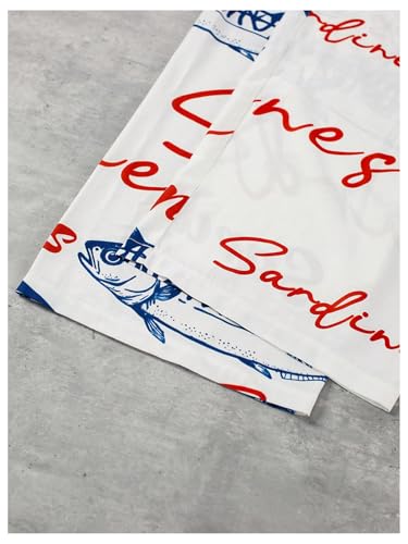 WDIRARA Women's Fish Graphic Drawstring Waist Wide Leg Pants Vacation Beach Pants4