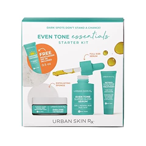 Urban Skin Rx Even Tone Essentials Starter Kit | Daily Regimen Includes 4 Top Products Formulated To Cleanse, Tone, Moisturize & Protect For Radiant, More Even-Looking Skin Cover