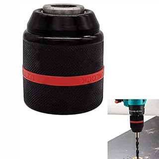 WOMGF Mandrino Trapano Autoserrante 2-13 mm 1/2"-20UNF Adattatore SDS PLUS Mandrino Chiusura Rapida con Adattatore Esagonale,Kit Adattatore per Mandrino di Precisione il Fissaggio Rosso