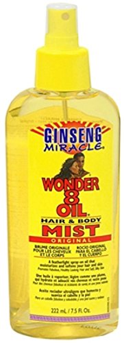 Ginseng Miracle Wonder 8 Oil Hair & Body Mist, 7.5 oz (Pack of 3)