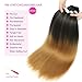 Sakkou 28inch Blonde Ombre Braiding Pre Stretched Hair Extensions 4pcs/pack 1b/27 Braiding Hair Hot Water Setting Styles(1B/27#)