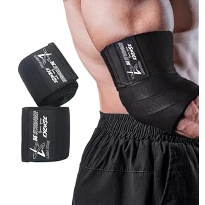 Elbow Wraps for Weightlifting, Bench Press, Cross Training & Powerlifting for Men and Women – 47″ Nylon (1 Pair) Elbow Straps – Increases Stability of Joints and Supports Injury Recovery