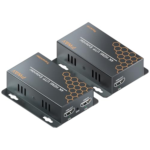 Extendeur HDMI 40m 4K@30Hz avec Loop Out et IR, Extension HDMI via Câble Cat6, Plug & Play, Compatible PC TV Moniteur Vidéoprojecteur PS4 PS5 Xbox (4K@30HZ)