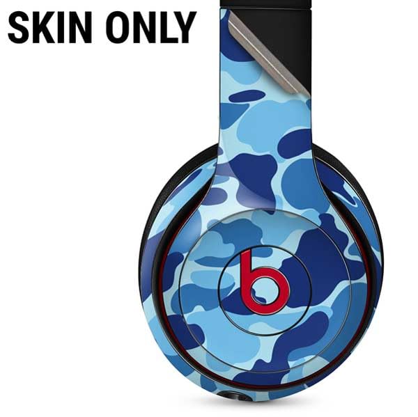 Skinit Decal Audio Skin Compatible with Beats Solo 3 Wireless - Light Blue Street Camo Design