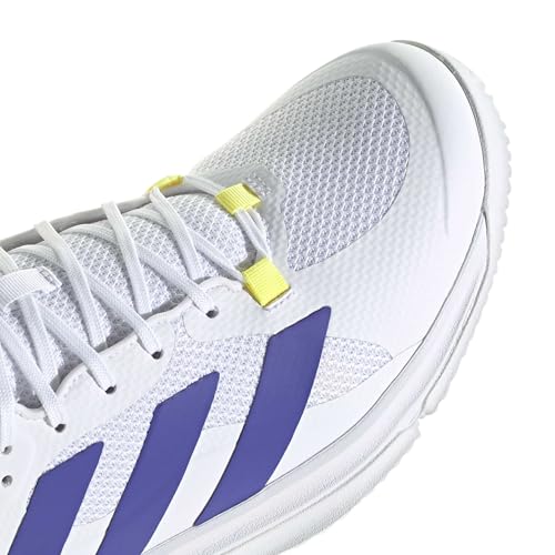 adidas Herren Court Team Bounce 2.0 Shoes, FTWR White/Solar Purple/Solar Lemon, 40 2/3 EU – Ansicht 5