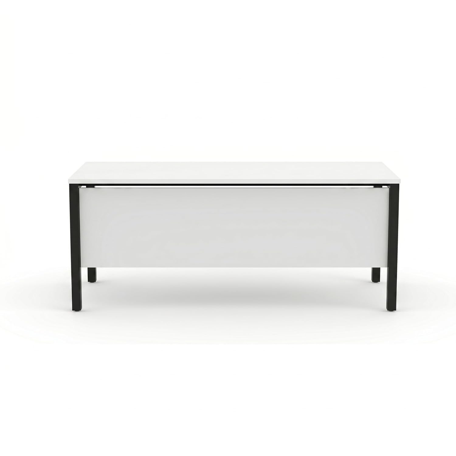 TEKAVO Office Table with Modesty, Computer Table, Laptop Table