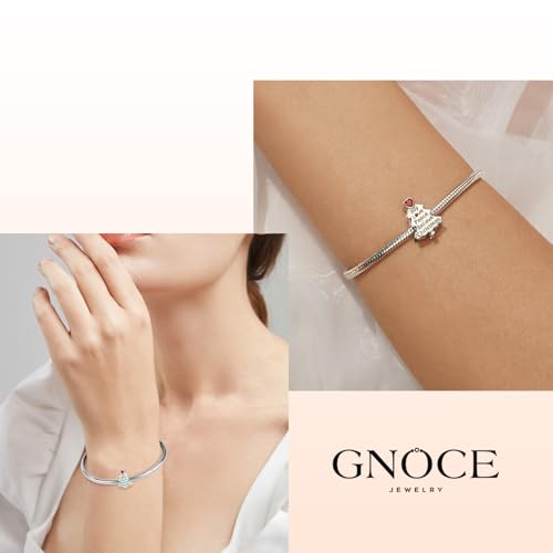 Image of GNOCE Christmas Charm Silver Plated & Sterling Silver Bracelet Gift
