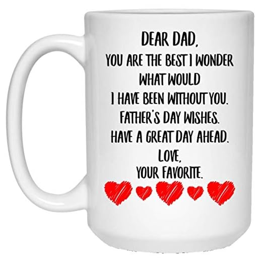 Fars dag meddelande till pappa ha en bra dag ahead vit kaffemugg