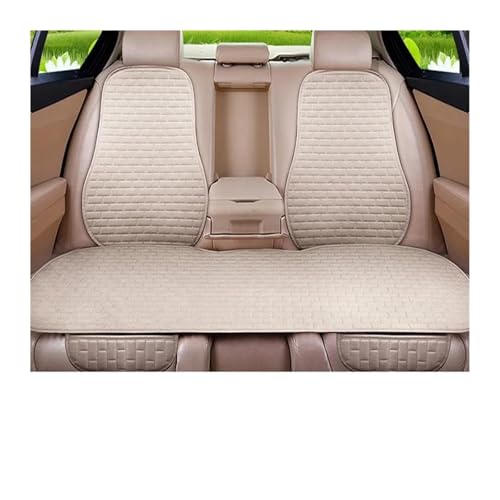 車 に適合する Rav4 M5 X45 リネンカーシートカバープロテクタークッション(Beige Rear 1Piece)