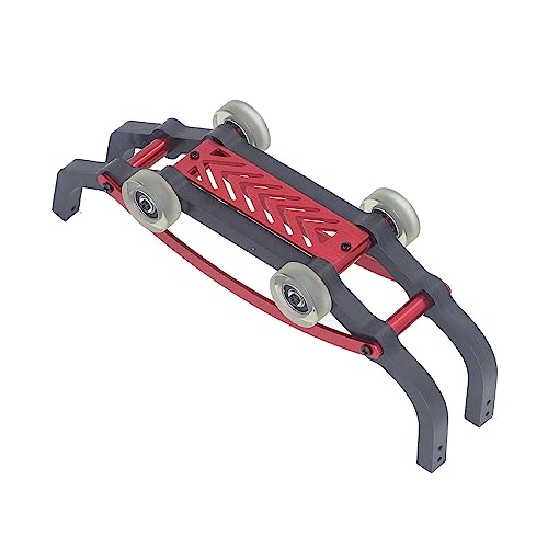 Barra de ruedas de aluminio para coche RC MJX 1/16 en color rojo