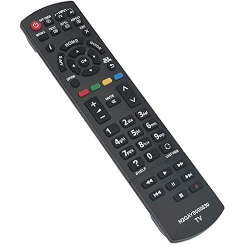 VINABTY N2QAYB000830 Replacement Remote Control Fit for Panasonic LCD TV TX-39AS500E TX-L32BL6E TX-L32BLW6 TX-L32E6B TX-L39BL6E TX-L39E6BK TX-L39E6YK TX-L42E5B TX-L42E6EK TX-L42E6YK TX-L50BL6E Cover
