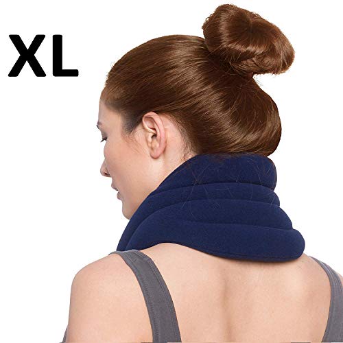 Sunny Bay Hands-Free Neck Heating Wrap: Microwavable Thermal Hot Pack, Heat Therapy Neck