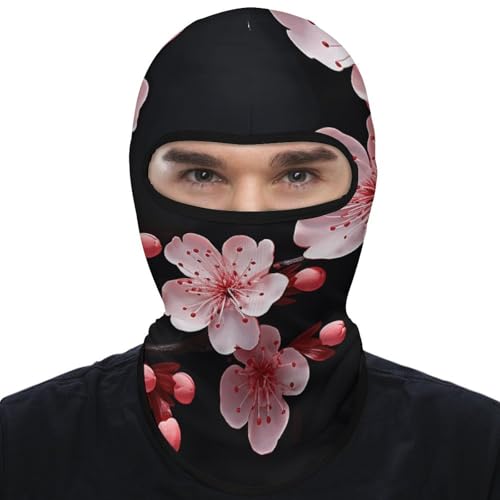 Balaclava Peach Blossom para Hombres y Mujeres con Protección Solar Transpirable y Cubreboca Integral para Senderismo, Ciclismo, Correr, Conducción miniatura 1