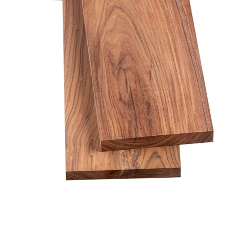 Bolivian Rosewood Thin Stock Lumber 7/8\" x 4\" x 36\" KD S2S Pack of 2, Exotic Wood for Panels, Shelves, Furniture Parts - BROSE78X4X36-2