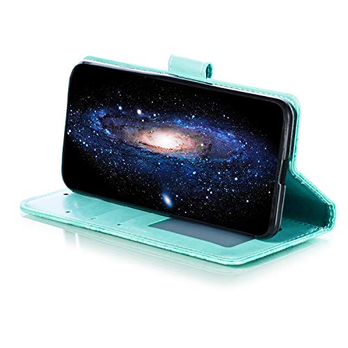 Leather Wallet Case For Google Pixel 3, Flip Case Leather With Kickstand,Folio Magnetic Closure Protective Cover With Card Slots For Google Pixel3 - Deeb020857 Green #TOP4