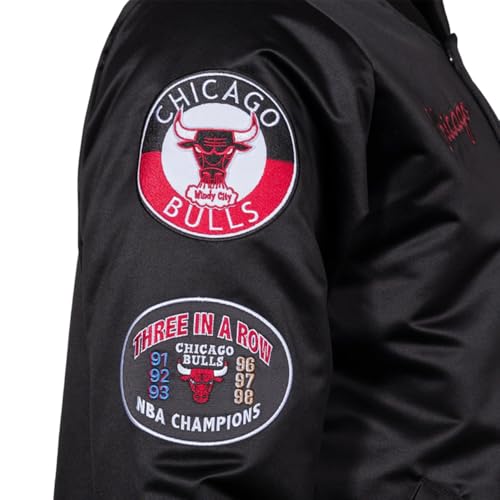 Nba Blackout Heavyweight Satin Jacket Chicago Bulls - 7