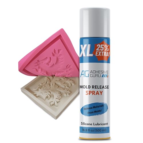Silicone Mold Release Spray (16.9 fl oz / 500ml) Release Agent for Epoxy Resin Candle & All Molds | Smooth Non-Stick Lubricant for Easy Removal