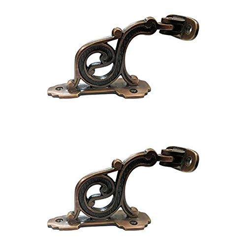 Adonai Hardware Decorative Brass Handrail Bracket (Antique Copper) - Supplied as 2 Pieces per Pack